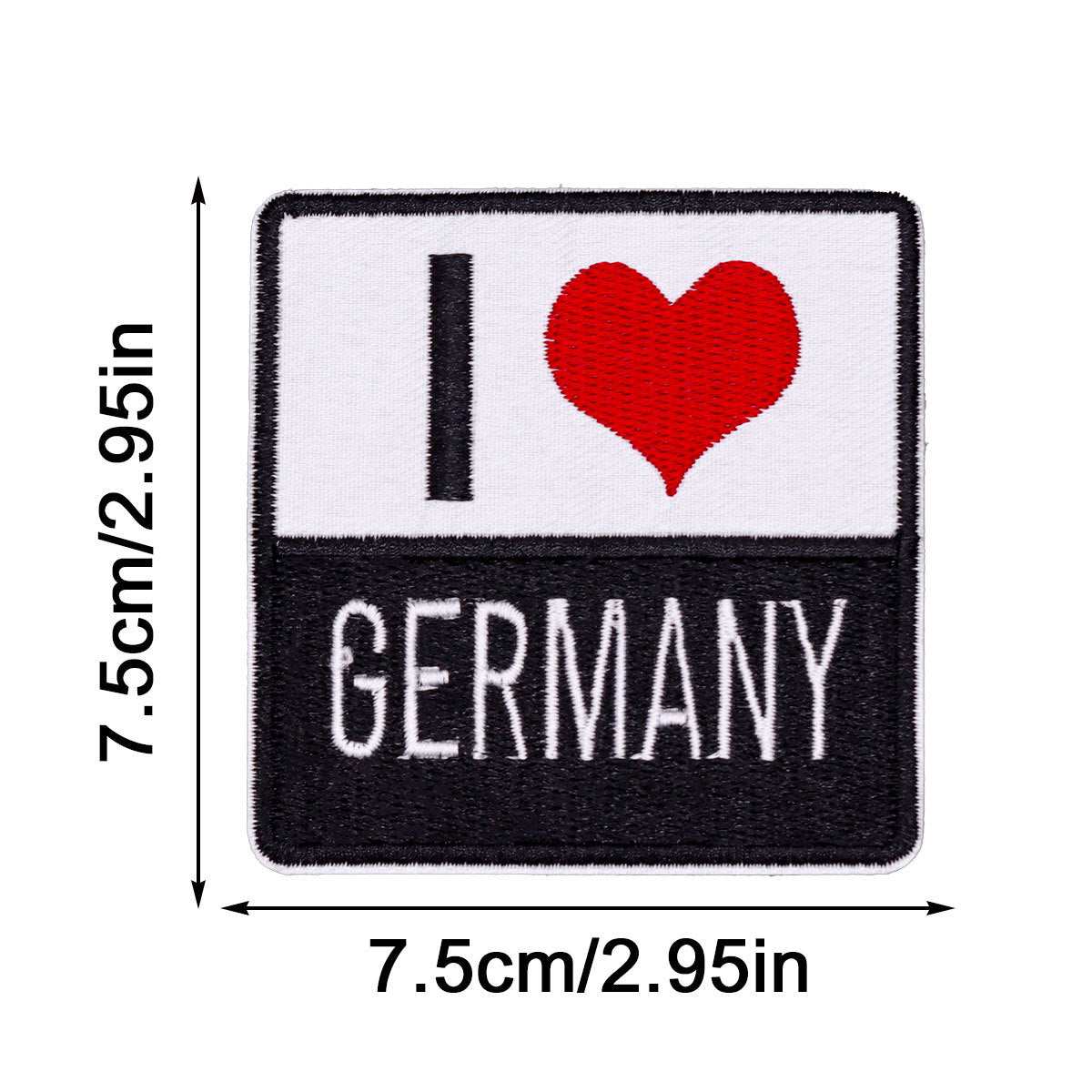 Wholesale Flower cloth patch no-sew German epaulette patch